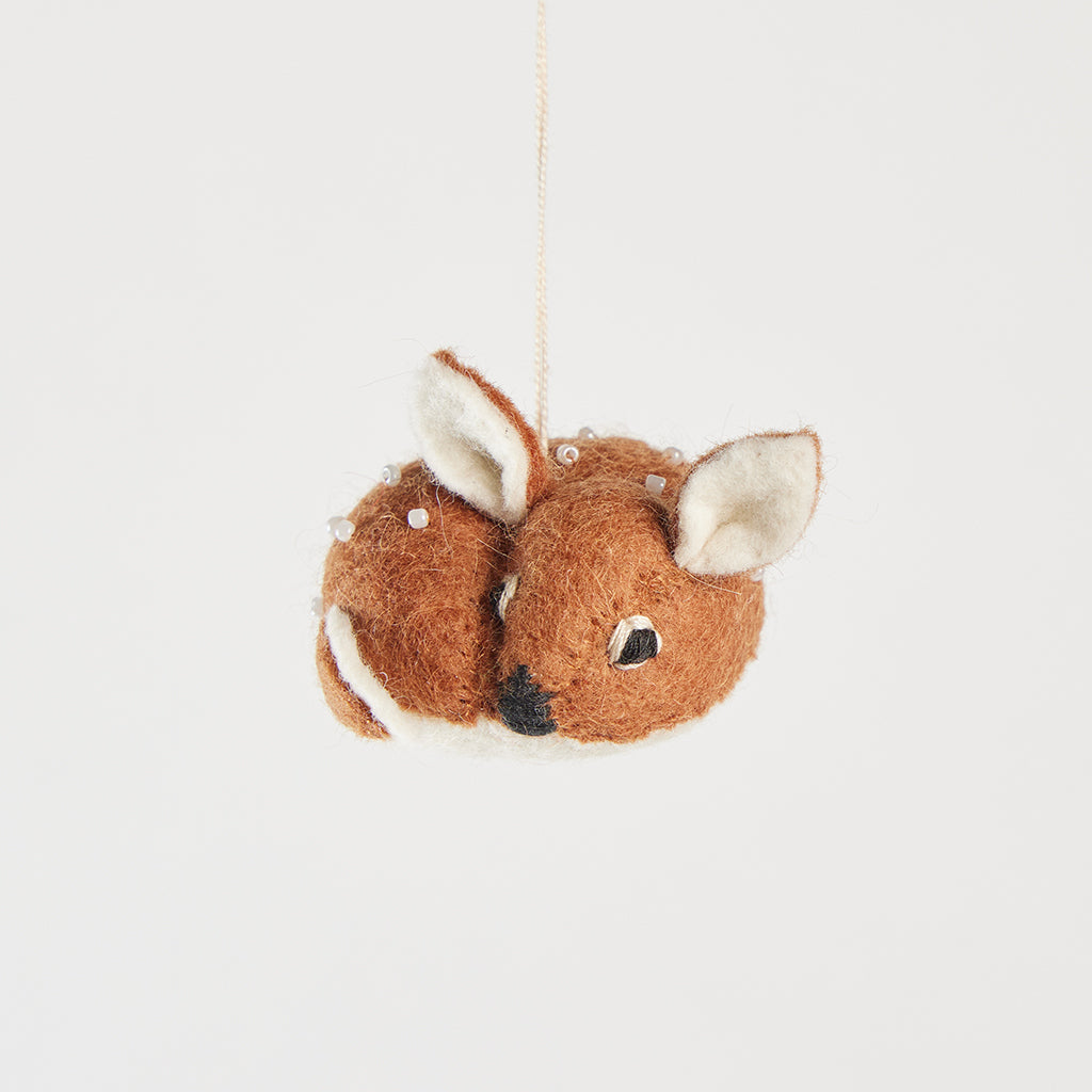 Sleeping Fawn Ornament