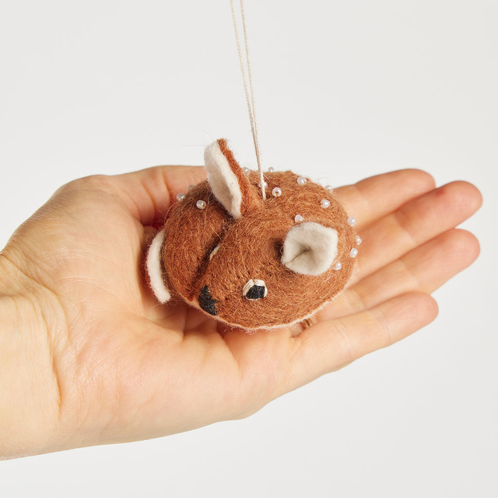 Sleeping Fawn Ornament