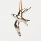 Small Swallow Ornament - Pewter