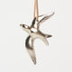 Small Swallow Ornament - Pewter