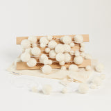 Snowy White Holiday Ball Garland