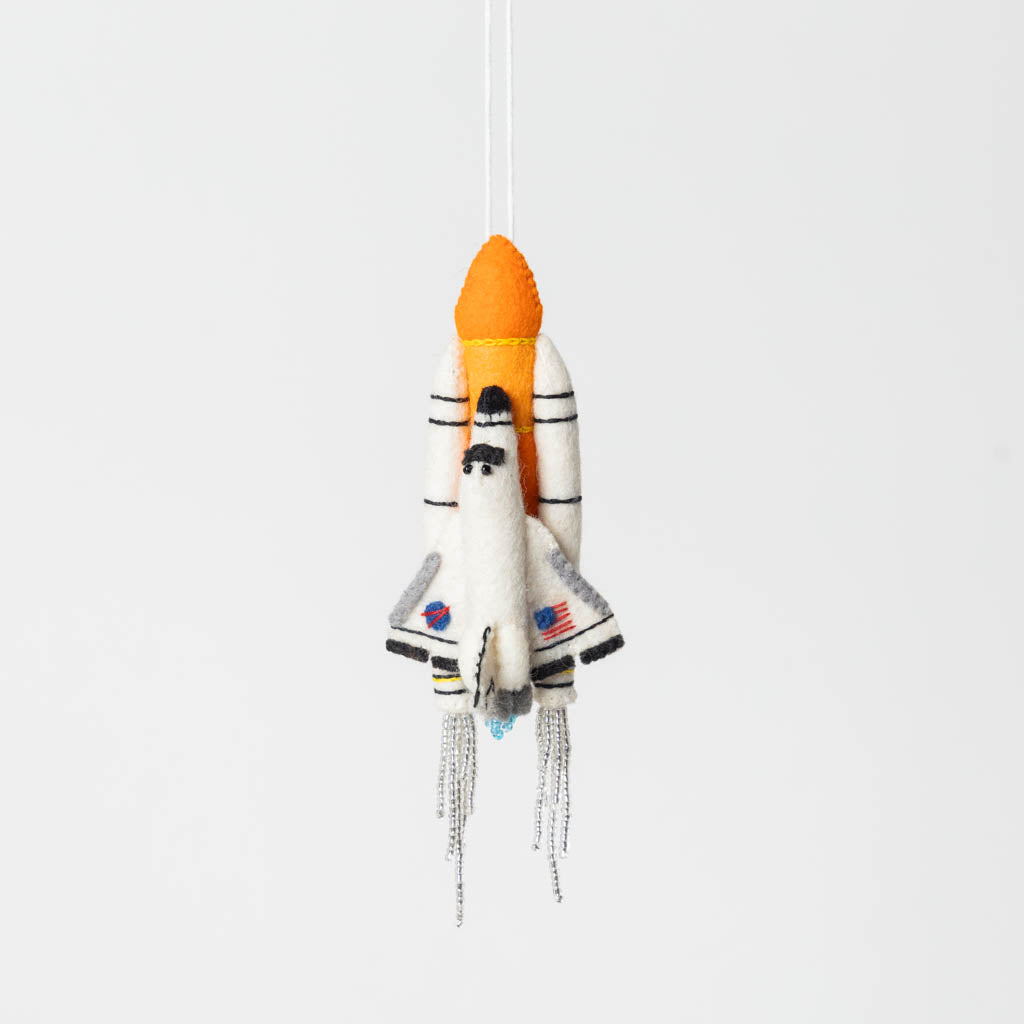 Space Shuttle Ornament | Handmade Holiday Gift for Cosmic