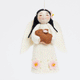 Spring Angel with Bunny - Black Hair