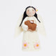 Spring Angel with Bunny - Black Hair