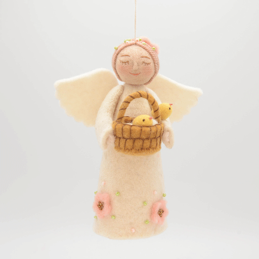 Spring Angel with Chicks Ornament