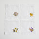 Spring Embroidery Cocktail Napkins - Set of 4