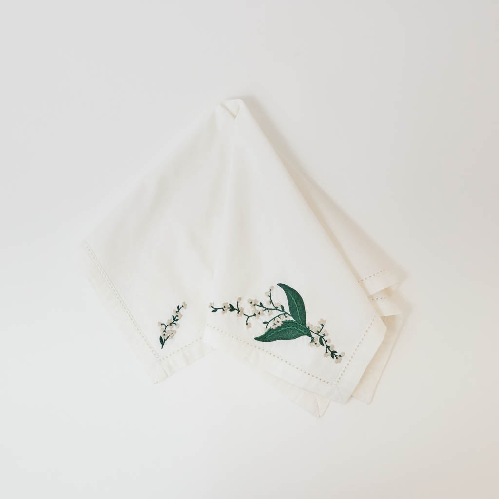 Spring Floral Cotton Napkins - Set of 4