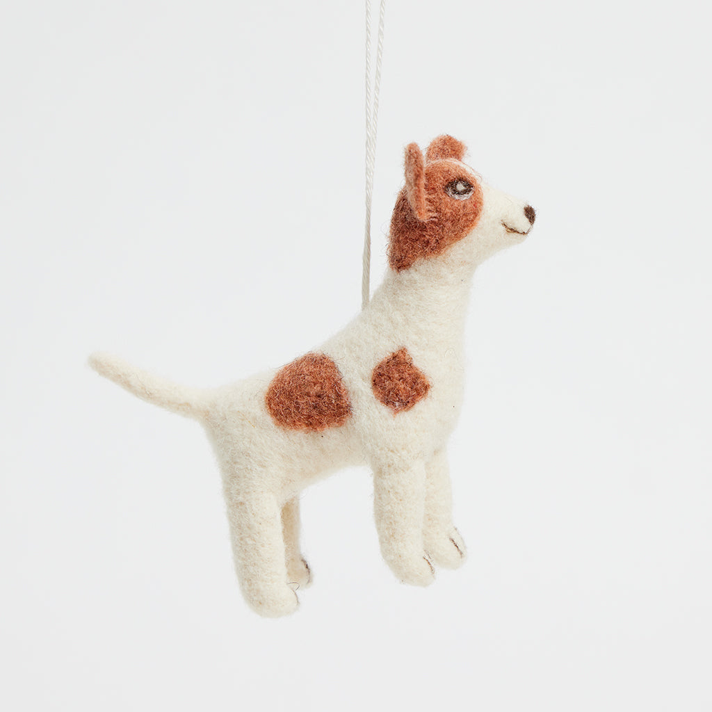 Brown Standing Hound Ornament