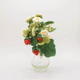 Handcrafted felt berry bouquet with five wire-wrapped stems, sustainable and fair trade. GIF