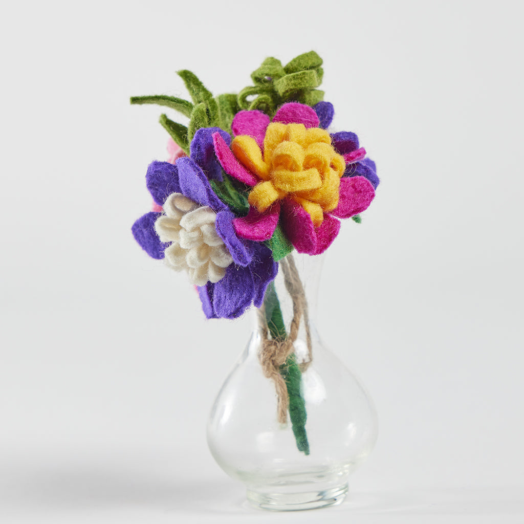 Summer&amp;#39;s Bounty Flower Bouquet with Vase – Handmade Forever Blooms ...