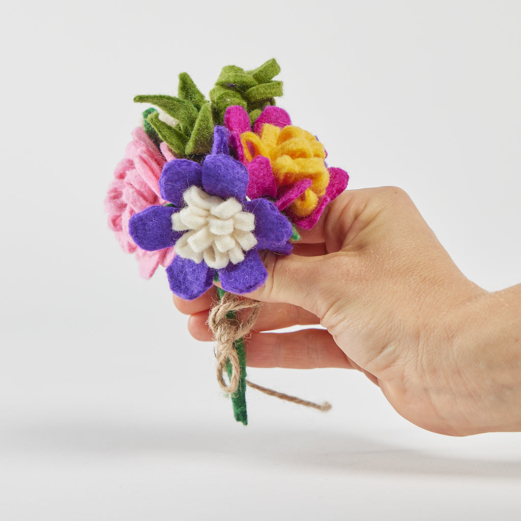 Summer&amp;#39;s Bounty Flower Bouquet with Vase – Handmade Forever Blooms ...