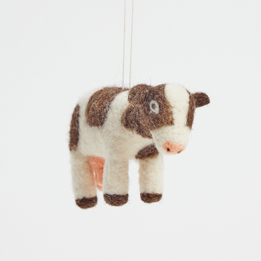 Sunny Meadows Cow Ornament
