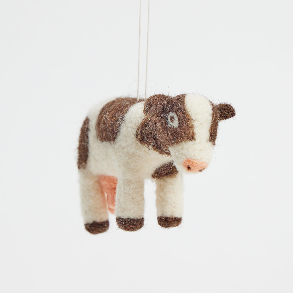 Sunny Meadows Cow Ornament