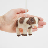Sunny Meadows Cow Ornament