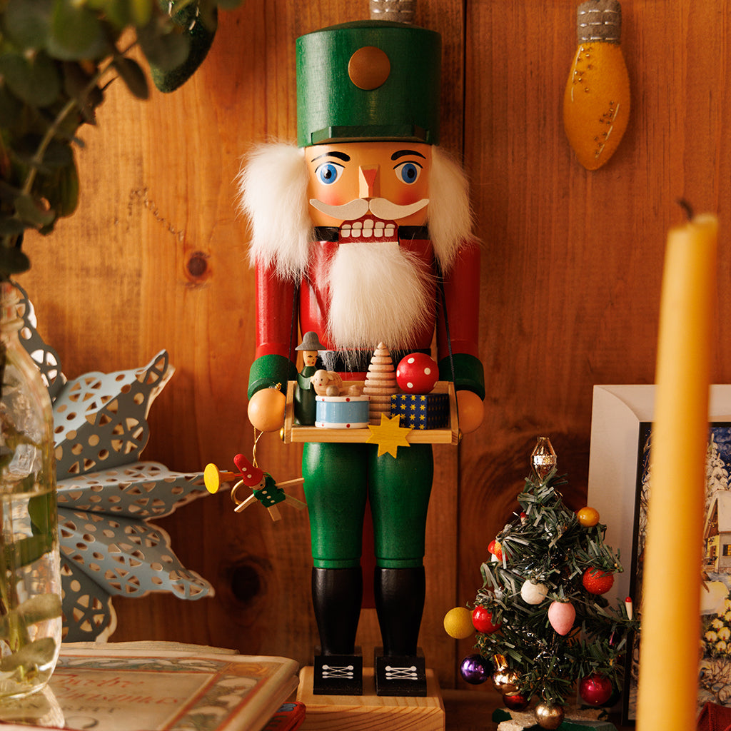 Large German Wooden 13" Nutcracker - Toy Maker