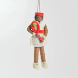 Tennis Legend Ornament - Brown