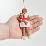 Tennis Legend Ornament - Brown
