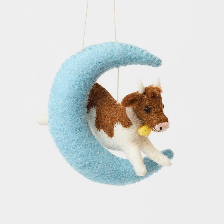 The Cow Jumped Over The Moon Ornament