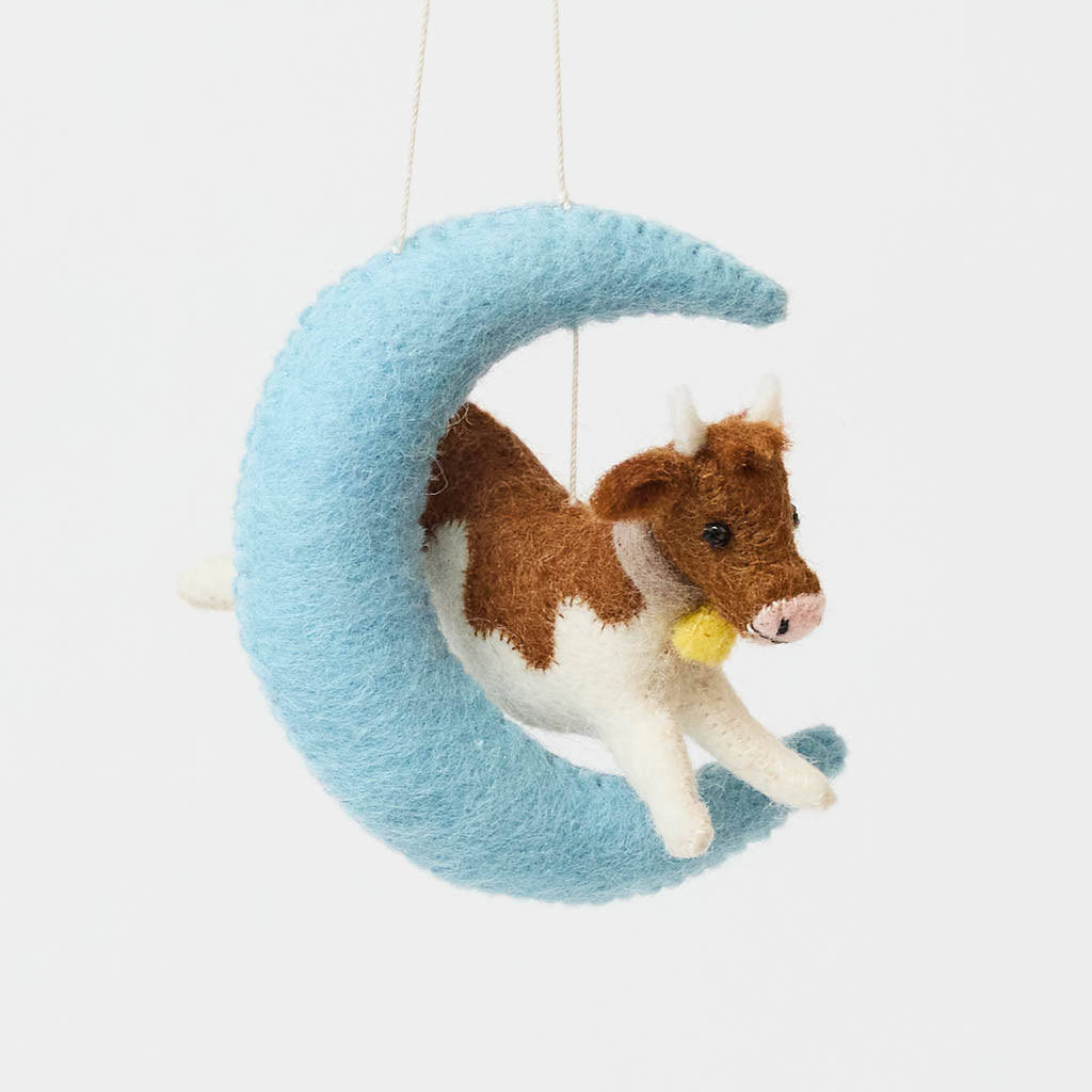 The Cow Jumped Over The Moon Ornament