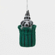 Every city has its unofficial mascot, and New York's just might be the mischievous raccoon. Meet our Trash Raccoon Ornament, peeking curiously from inside a classic green city trash can with the sweetest little face you've ever seen. Don't worry—this tiny trash panda is all charm and absolutely no trouble.