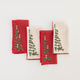 Red & Natural Tree Linen Napkins - Set of 4