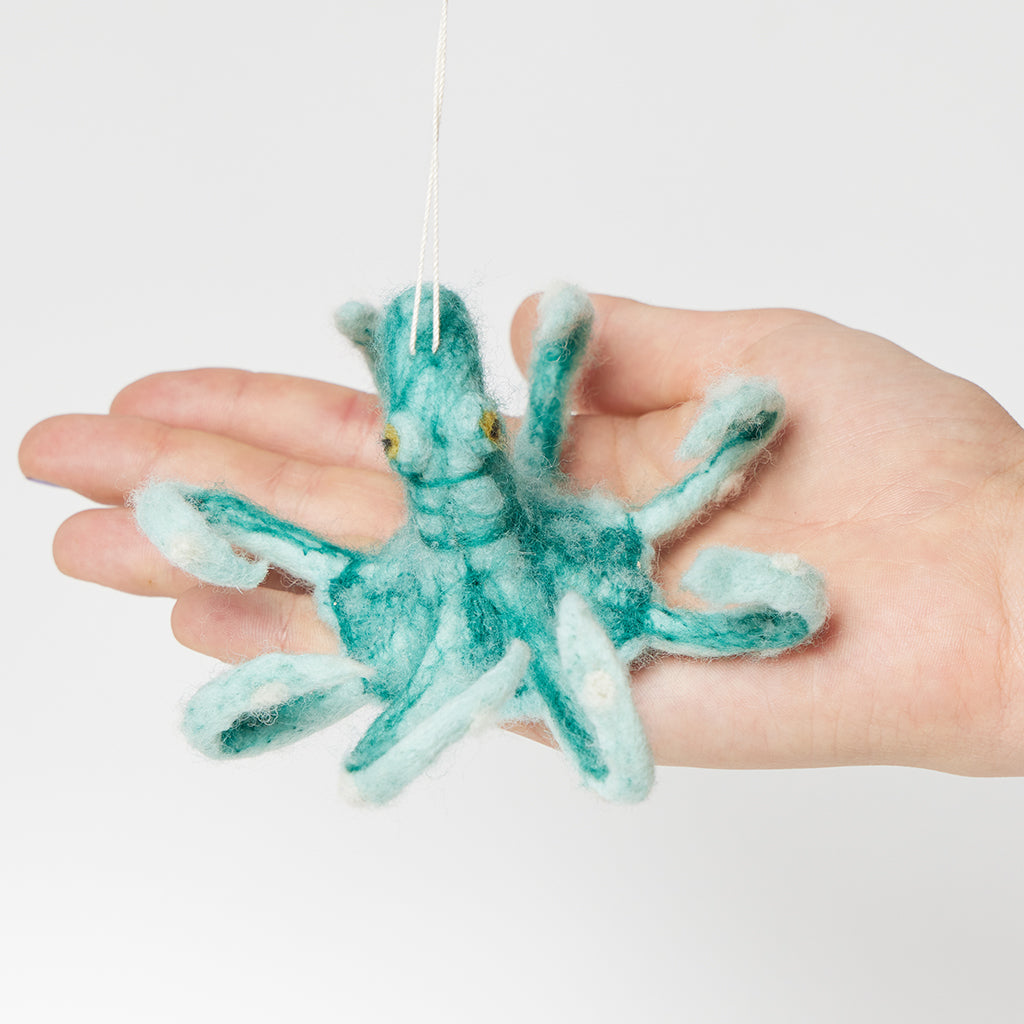 Turquoise My Octopus Teacher Ornament