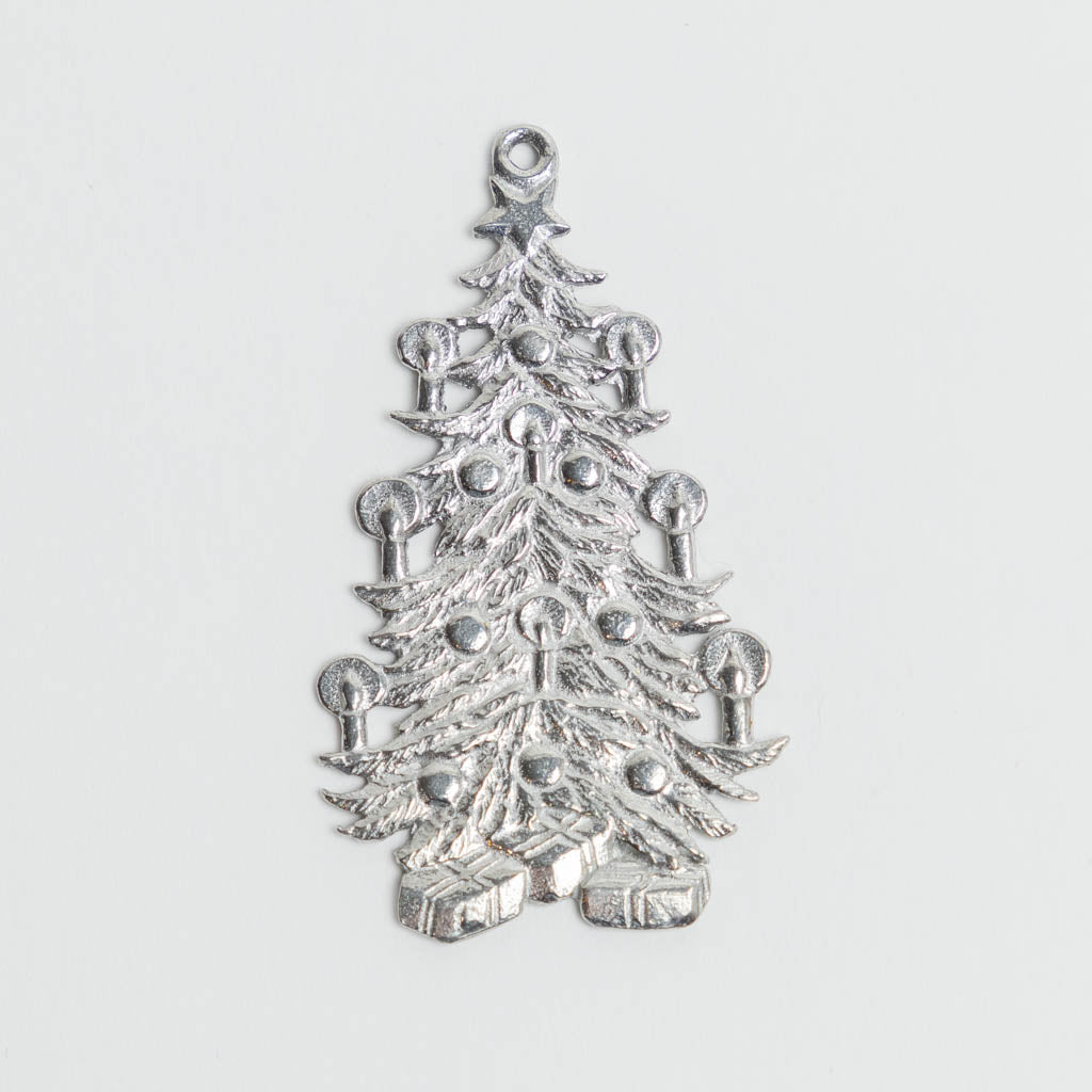 Vintage Tin Christmas Tree Ornament