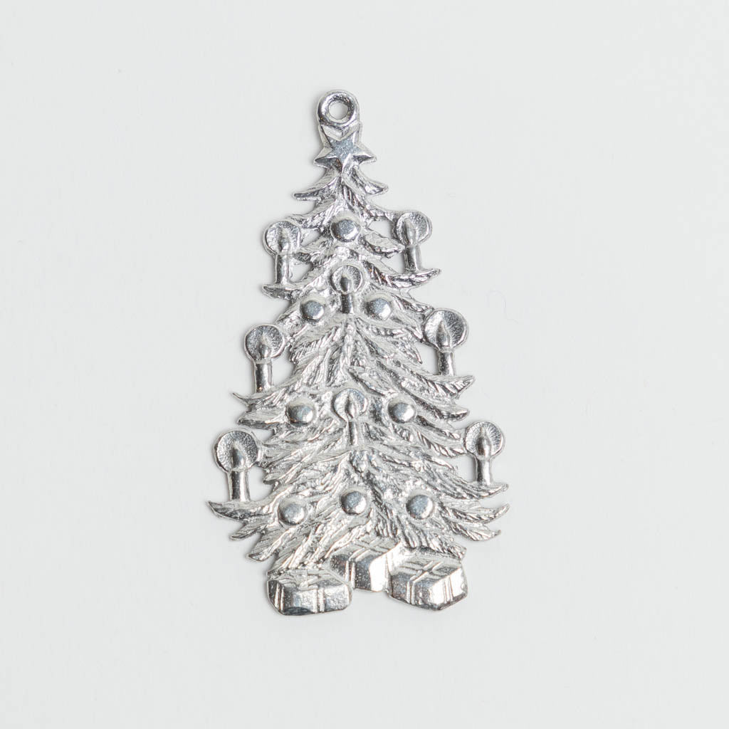 Vintage Tin Christmas Tree Ornament