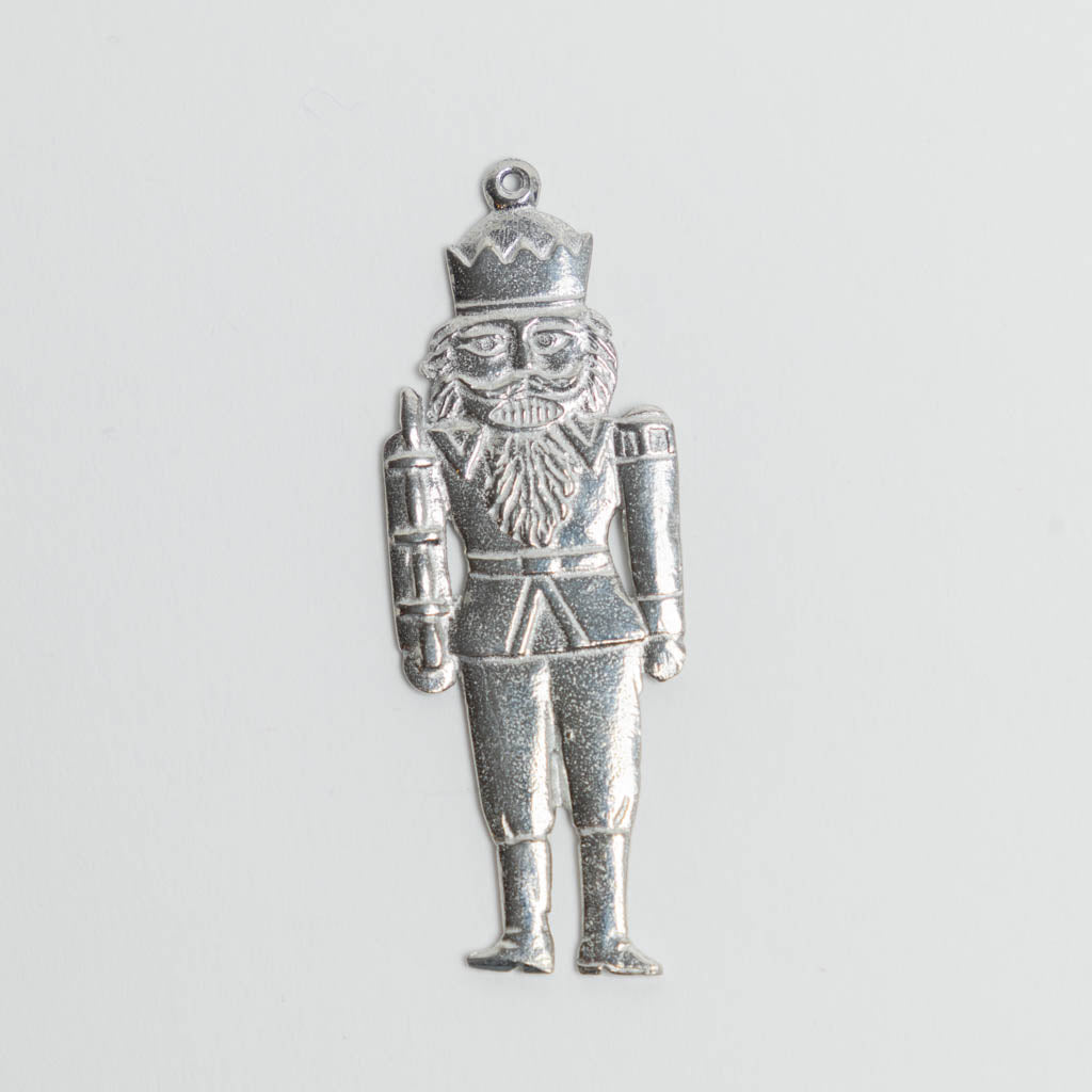 Vintage Tin Nutcracker Ornament