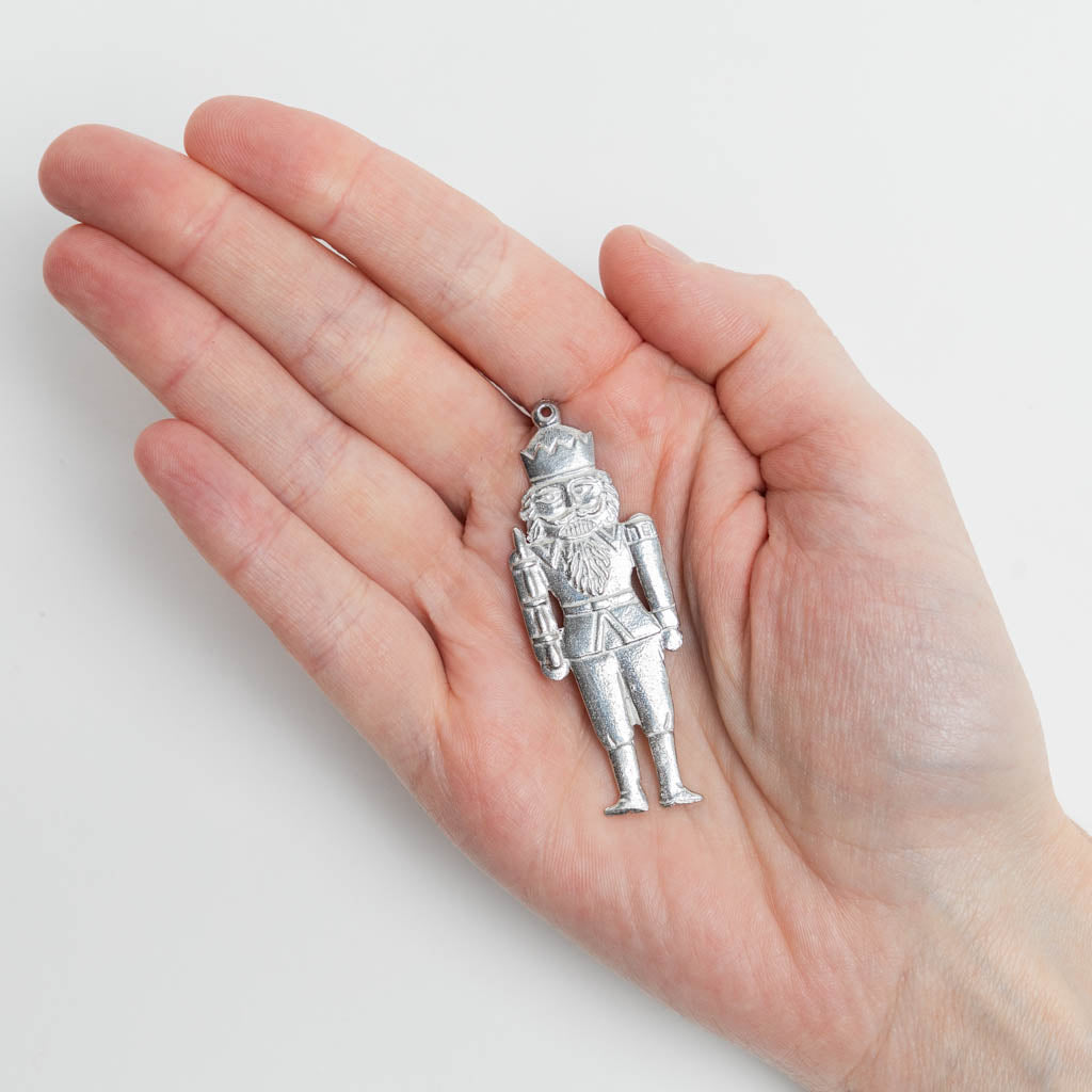 Vintage Tin Nutcracker Ornament