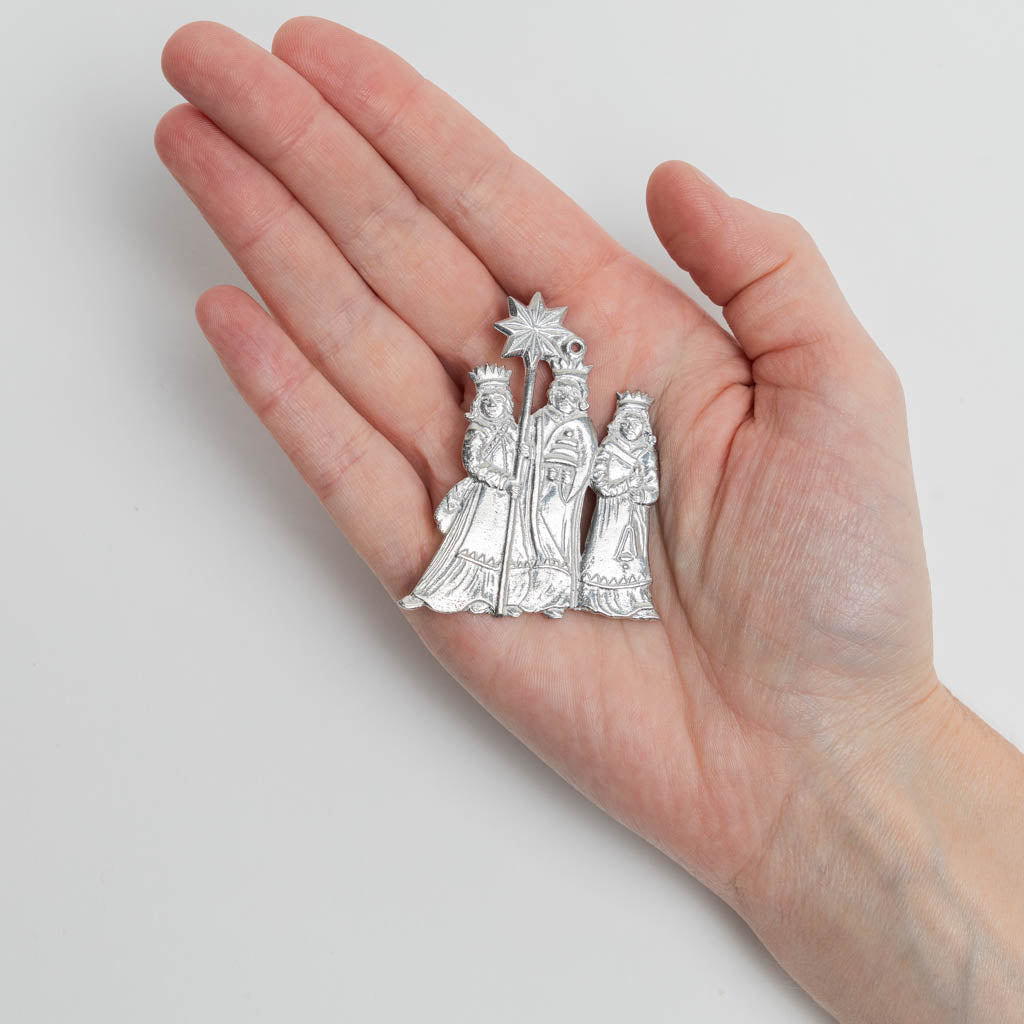 Vintage Tin Three Kings Ornament