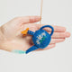 Embroidered felt watering can with butterfly detail—botanical decor for spring or Easter displays