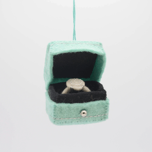 Wedding Ring Box Ornament