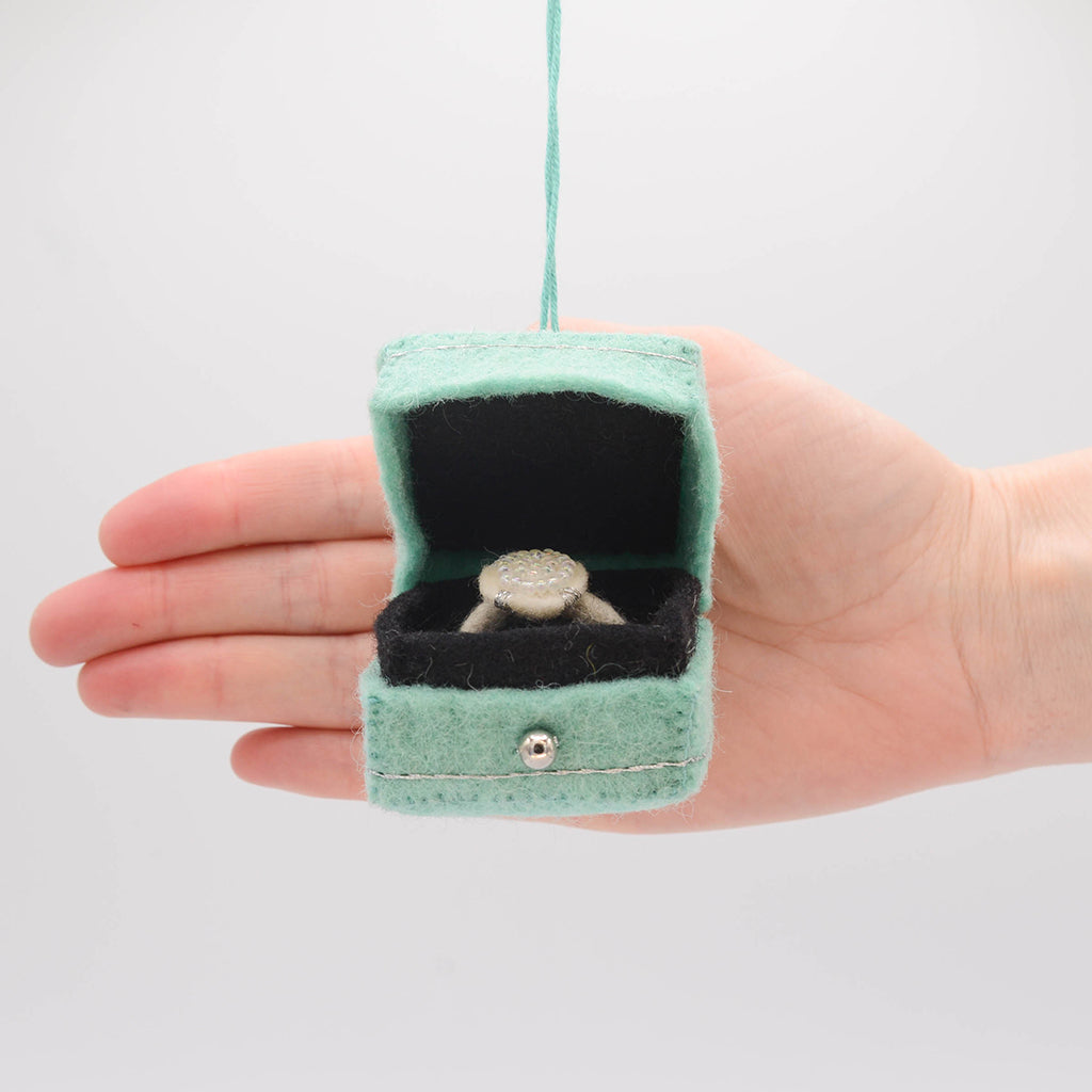 Wedding Ring Box Ornament