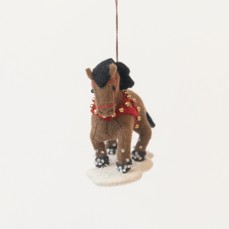 Winter Horse Ornament