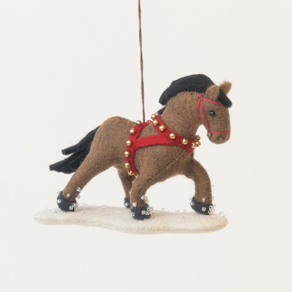 Winter Horse Ornament