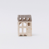 Winter Townhouse Ceramic Tealight Holder