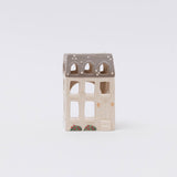 Winter Townhouse Ceramic Tealight Holder