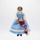 Woman Knitting with Cat Ornament - Brown