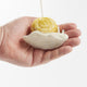 Yellow Slow Living Snail Ornament