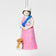 Young Queen Elizabeth II felt ornament in gala attire with a loyal corgi at her side. Handmade wool Christmas ornament honoring British royalty. Fair trade and ready to hang.