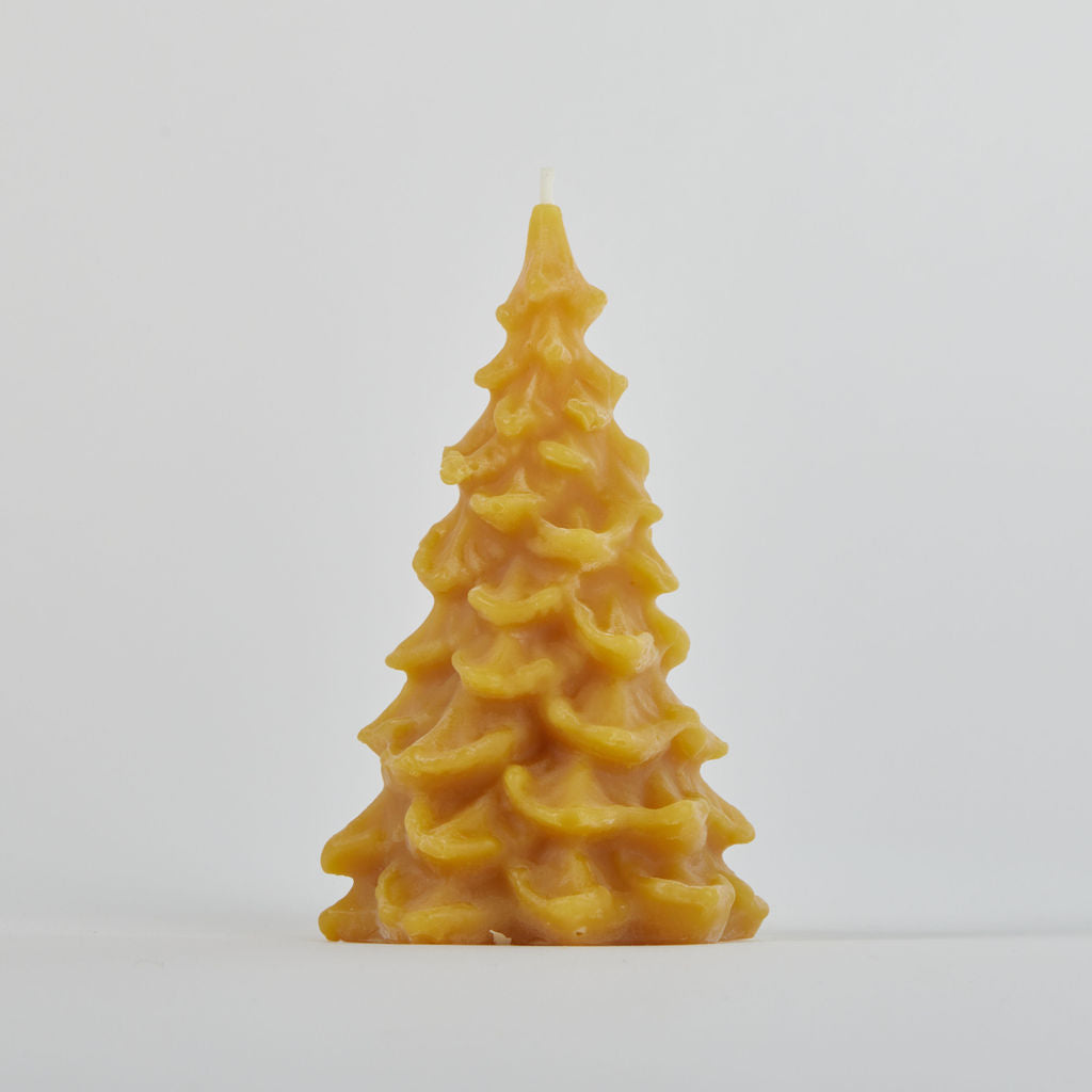 Small Natural Evergreen Tree Candle