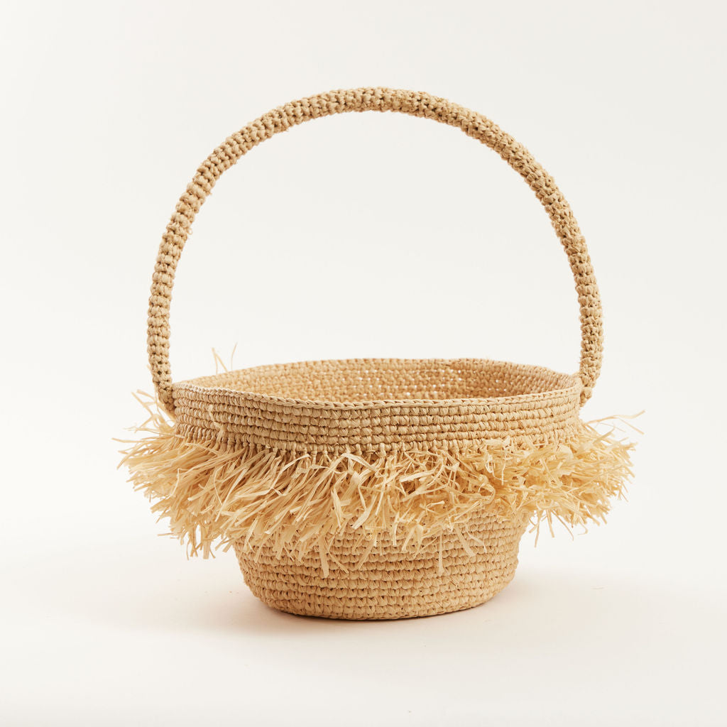 Wild Grass Fringe Basket