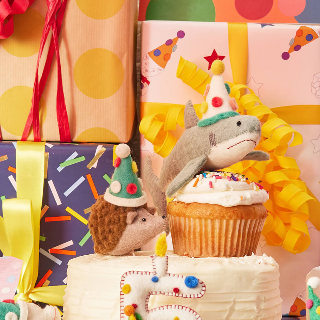 Birthday Party Hedgehog Ornament