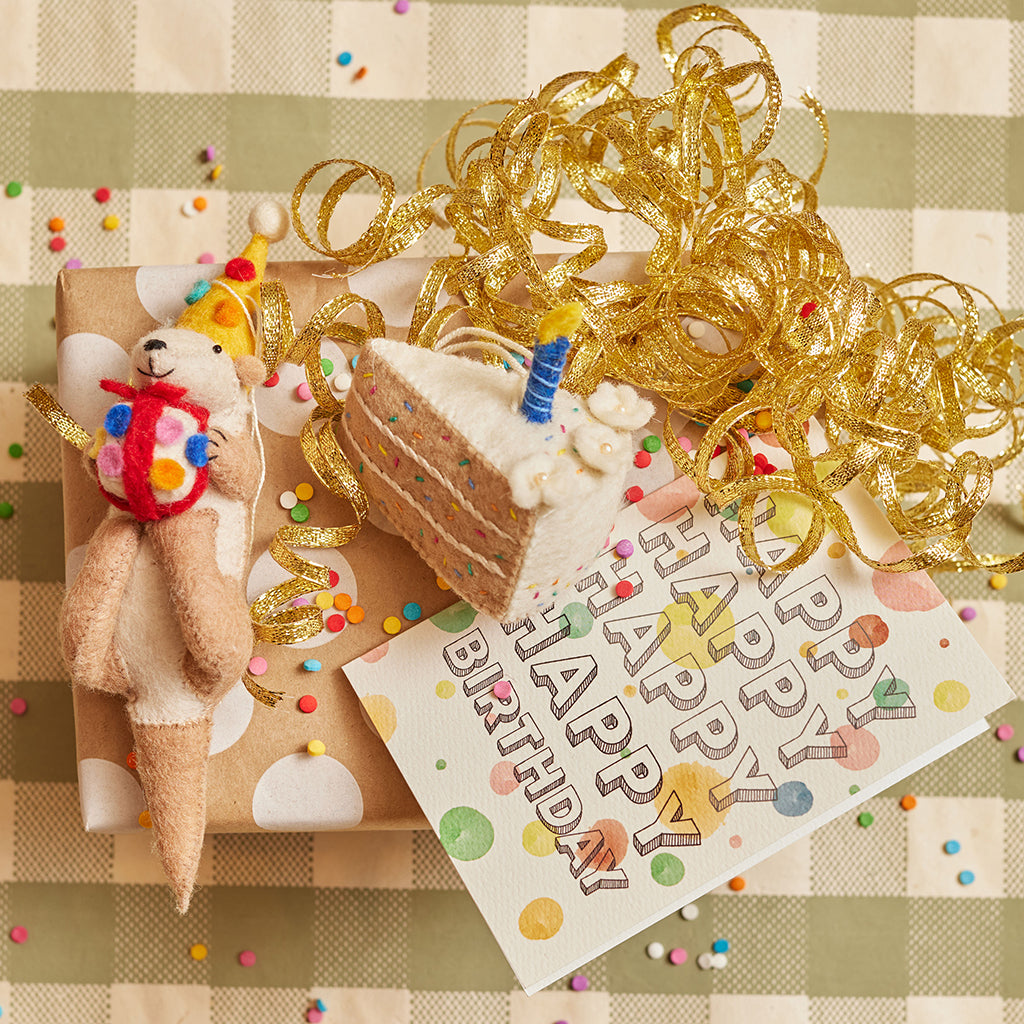 Happy Birthday Dots Greeting Card