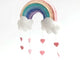 Pastel Rainbow Heart Ornament