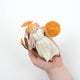 Greek goddess Athena ornament with owl symbol, hand-stitched felt holiday decoration for mythology lovers, educators, and bookworms.

