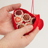 Be Mine Chocolate Truffles Heart Box Ornament