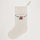 Berry Linen Stocking