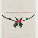 Berry Linen Stocking